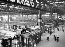 Waterloo Station 1945. Concourse and platforms 2 - 6. (BML1 @ 0m 5ch). (Ref: 030542)