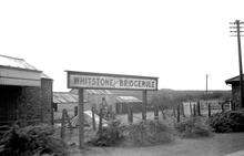 Whitstone and Bridgerule (MJB @ 222m 60ch). Name board. (Ref. 325137)