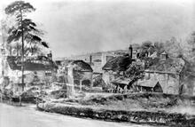 Tunbridge Wells Station c. 1830s. Painting of station site before construction. (TTH @ 34m 32ch) (Ref: 030442)