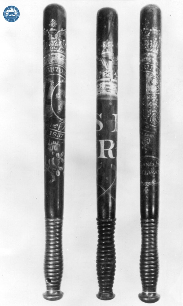 Three Early Railway Police Truncheons (Ref: 031457) 