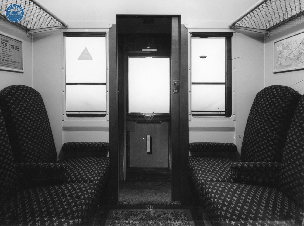 SR First Class non-corridor coach compartment