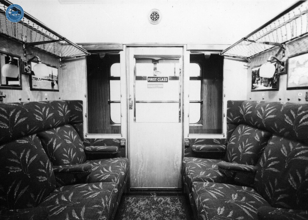SR First Class corridor coach compartment 