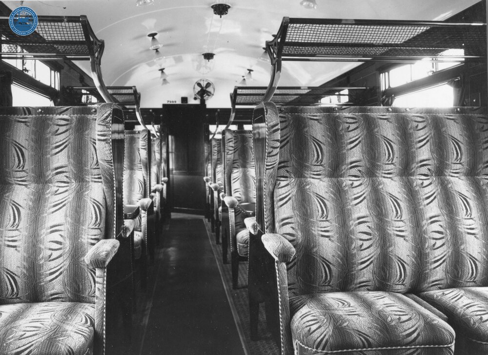 SR First Class open coach No. 7559 interior
