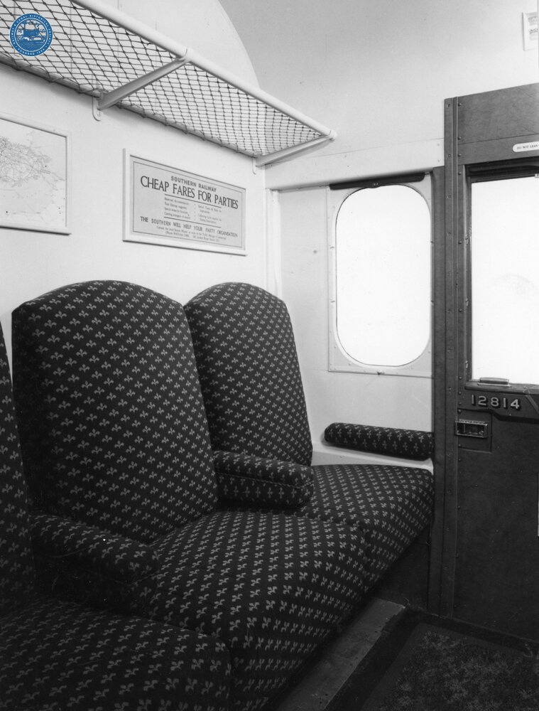 SR First Class Non-Corridor coach No. 12814 compartment 