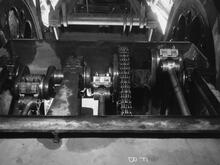 36001 Leader Class Loco - Detail of bogie chain drive (Ref: 010290)