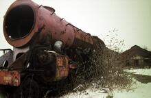 Merchant Navy Class Pacific loco No 35009 "Shaw Savill" in very poor condition