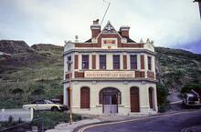 Aberystwyth Cliff Railway. The 1896 lower terminal building. 25 July 1987