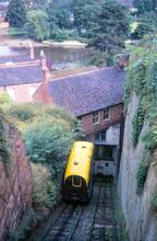 Bridgnorth Cliff Railway. Ascending car. 26 July 1968