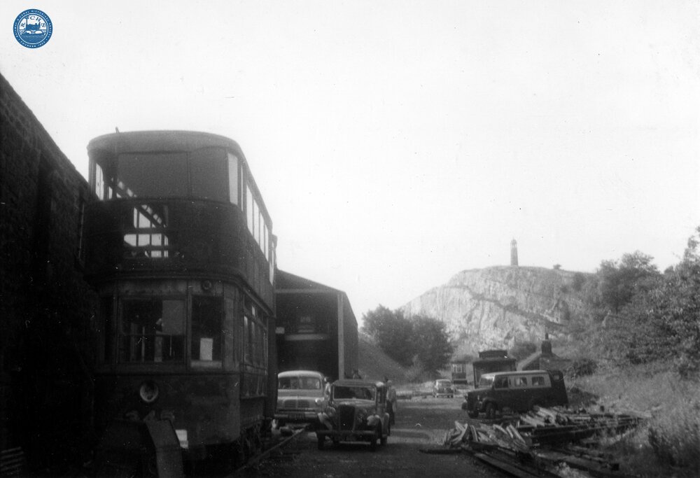 Crich Tramway Museum. From the entrance. 02 July 1961.