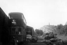 Crich Tramway Museum. From the entrance. 02 July 1961.