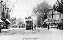 Croydon Corporation Tram No.44 at Purley Tram Terminus 1905. (Ref:031580)