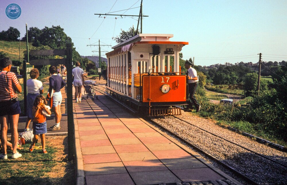 Colyton. Toast-rack car No. 17. 21 August 1989
