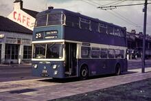 Bradford Corporation, Daimler Double-decker Bus No. FKY 284E (Fleet No. 284) on Route 25