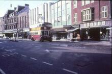Reading Corporation trolleybus, Reg. No. VRD193, Fleet No. 193 in Broad Street. 17 March 1968