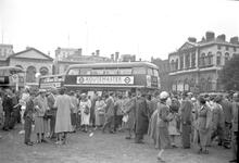 011951E S(SLN)290 RM1 bus  Routemaster Bus No 1, on Horseguards Parade, 1956 - centenary pf buses.