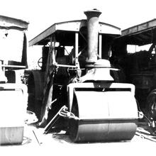 Marshall Universal Road Roller on display near Garstang.